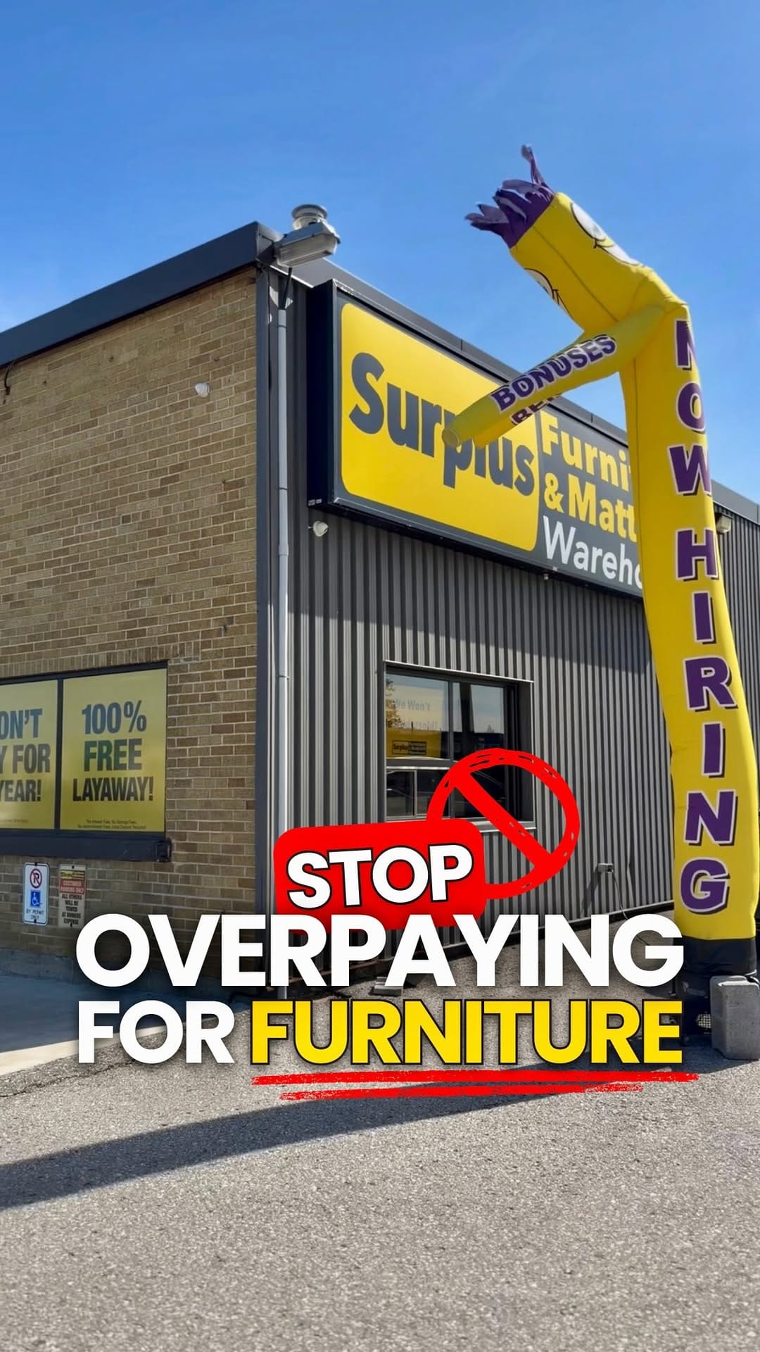Post 1 by Surplus Furniture & Mattress Warehouse on Instagram (video)