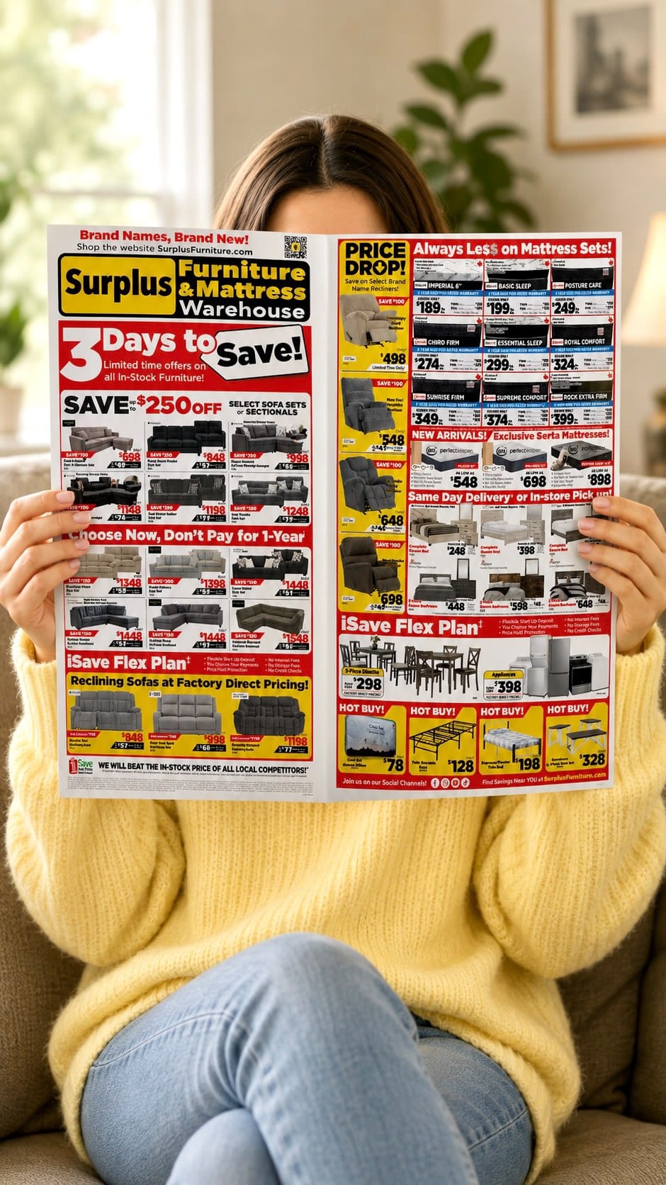 Post 4 by Surplus Furniture & Mattress Warehouse on Instagram (video)