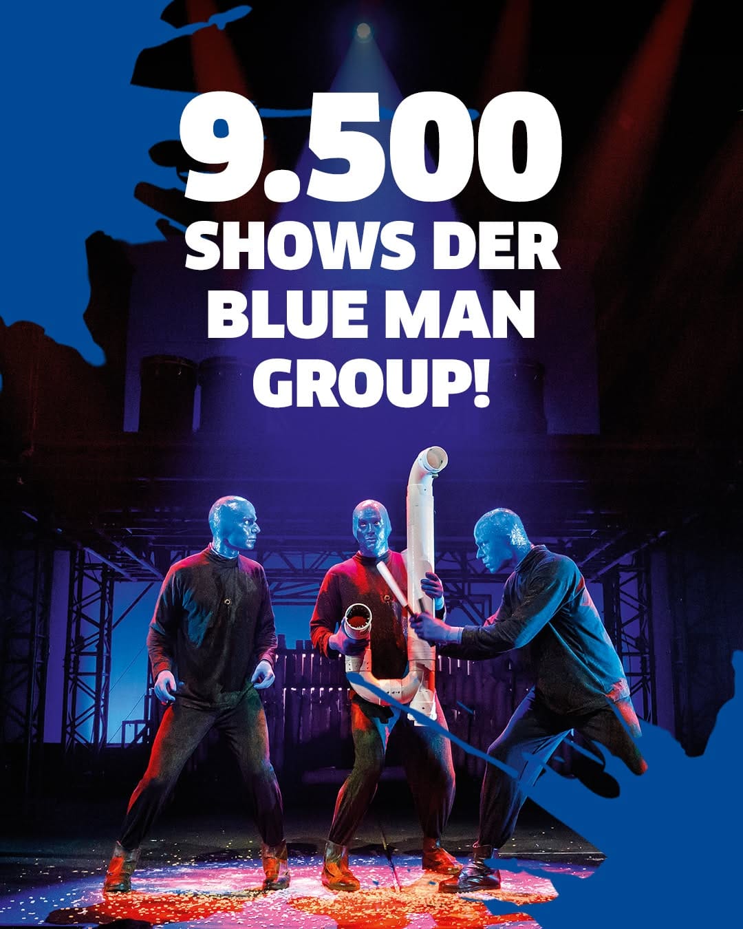 Post 5 by BLUE MAN GROUP BERLIN on Instagram (image)