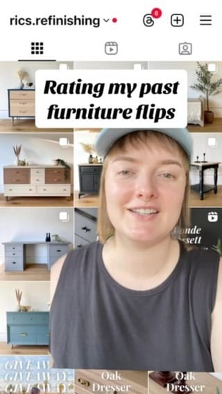 Post 9 by Erica | Furniture Refinisher | DIY on Instagram (video)
