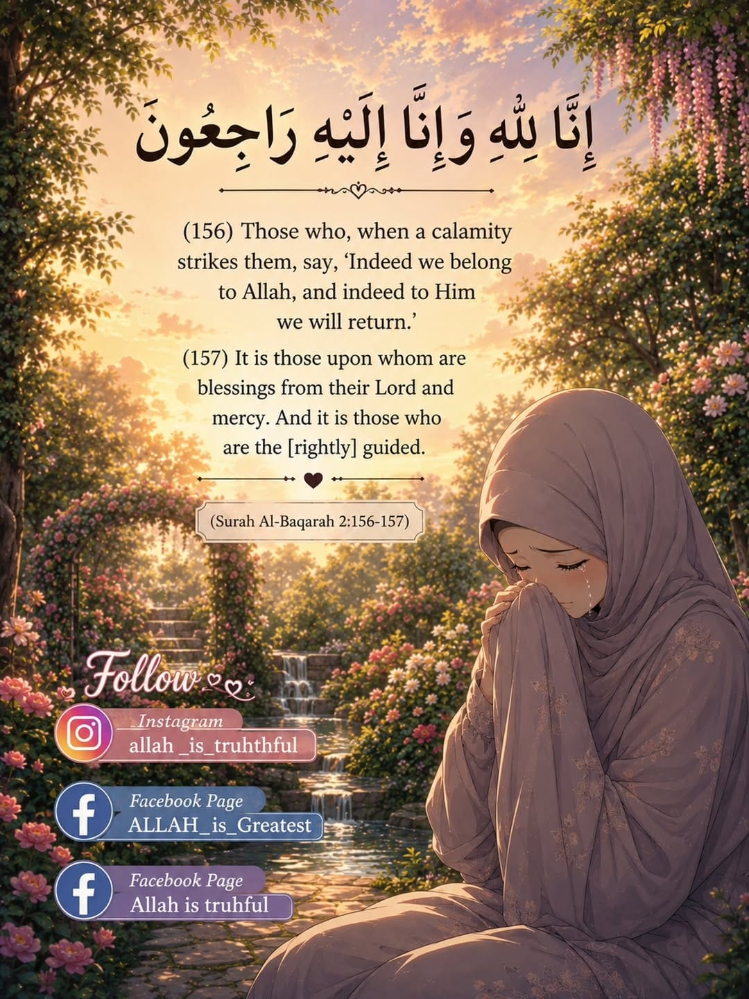 Post 4 by inviting to Path of Allah on Instagram (image)