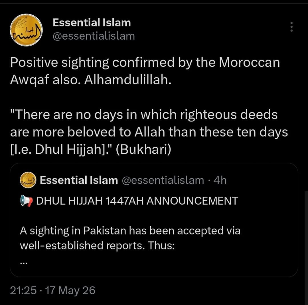 Post 2 by Essential Islam on Instagram (image)