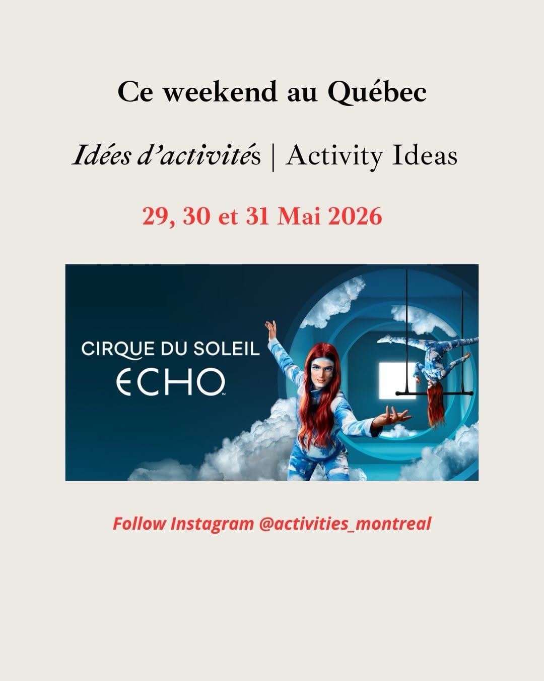 Post 2 by Activities in Montreal & Quebec on Instagram (carousel)
