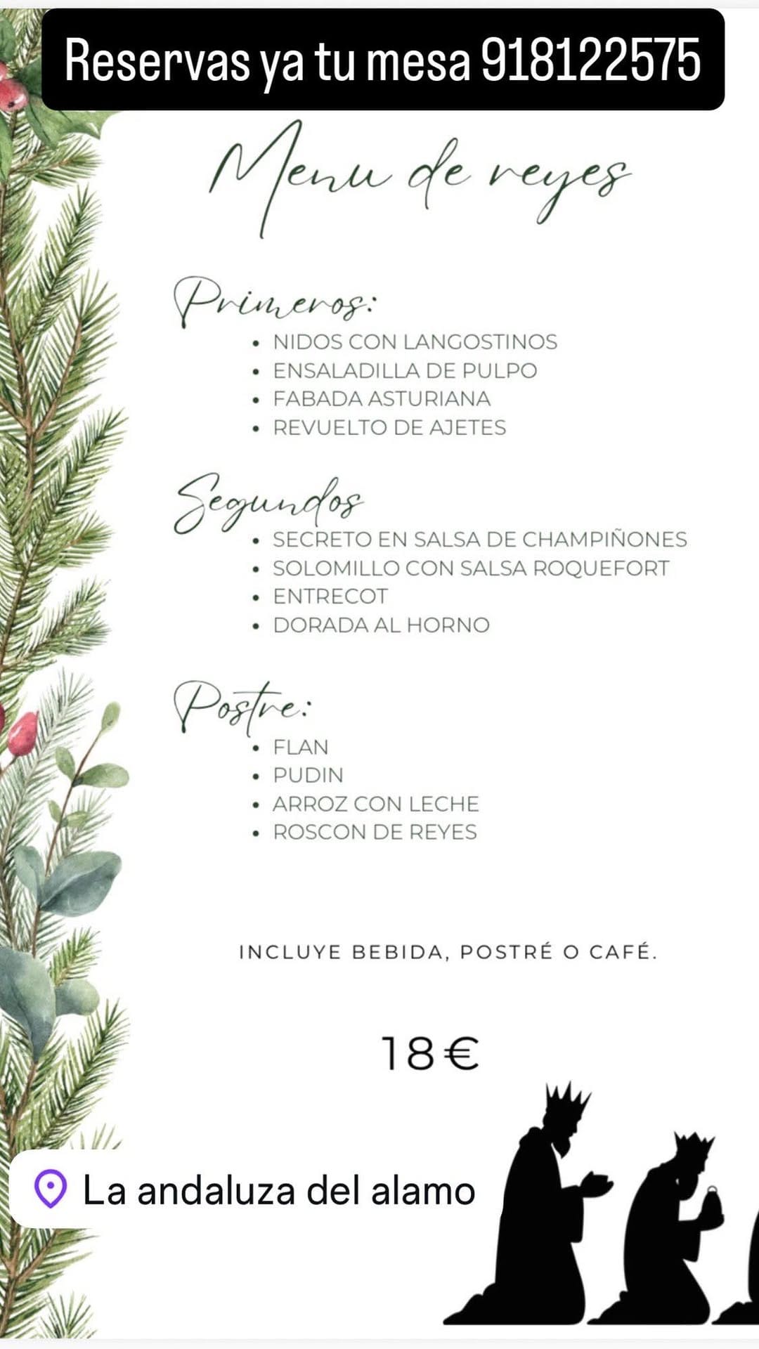 Post 2 by Restaurante La Andaluza on Instagram (image)