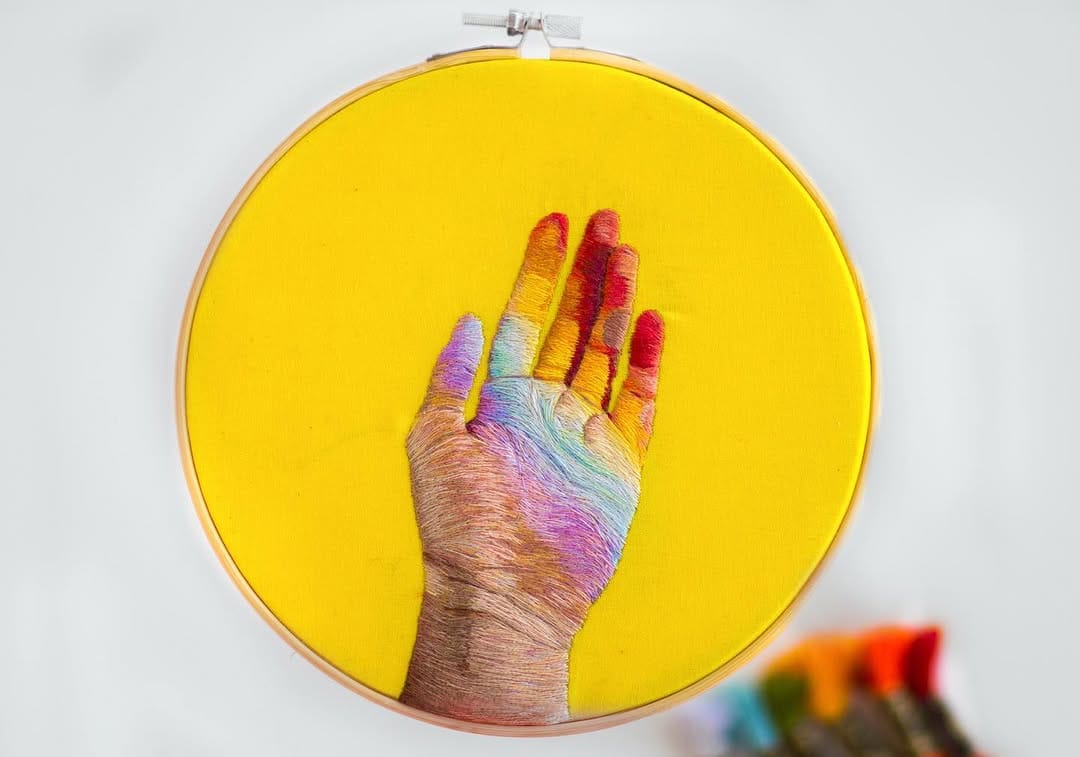 Post 8 by Quinn Bray | Embroidery Artist on Instagram (carousel)