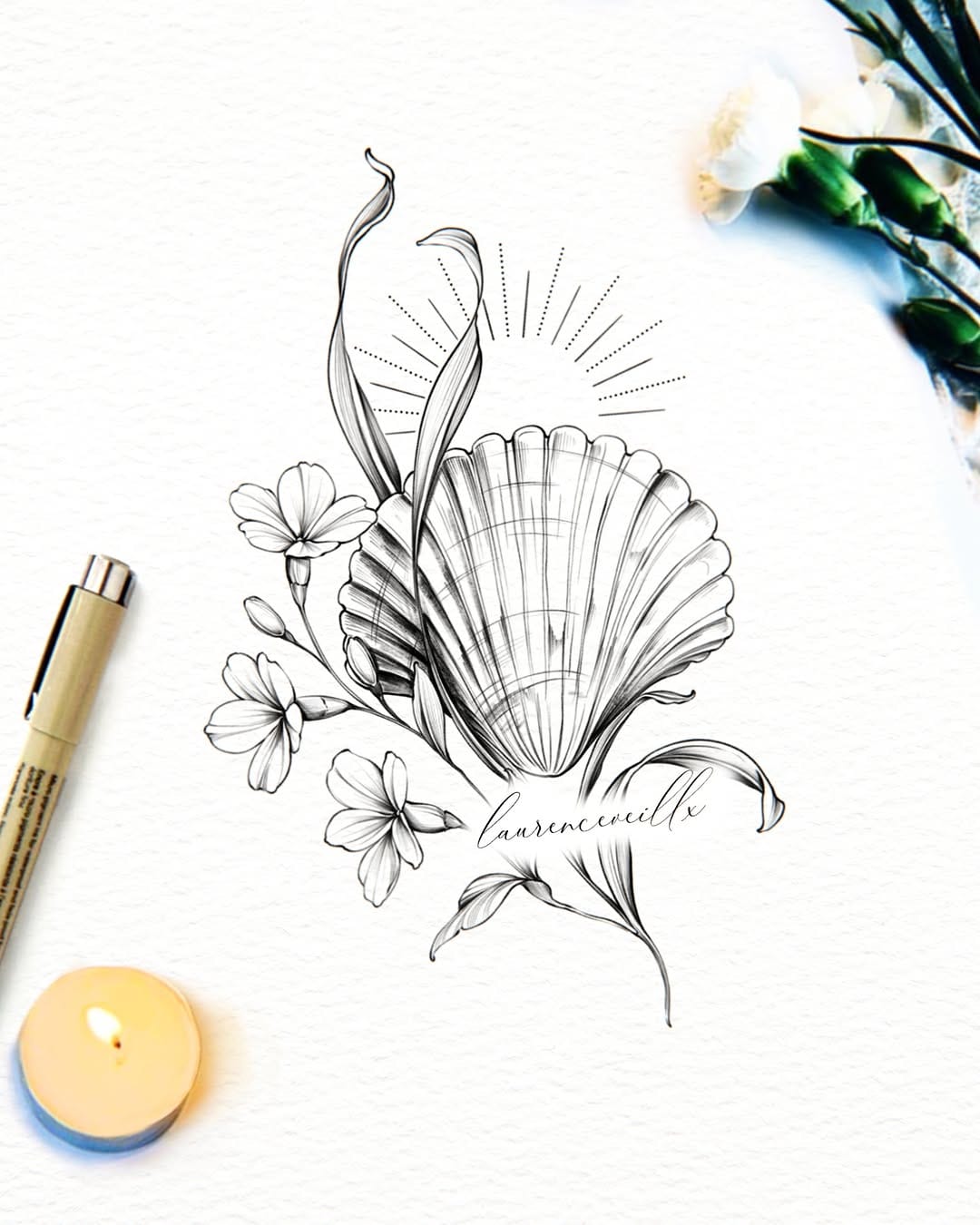 Post 1 by 𝕷𝖆𝖚𝖗𝖊𝖓𝖈𝖊 | tattoo design artist 💫 on Instagram (image)