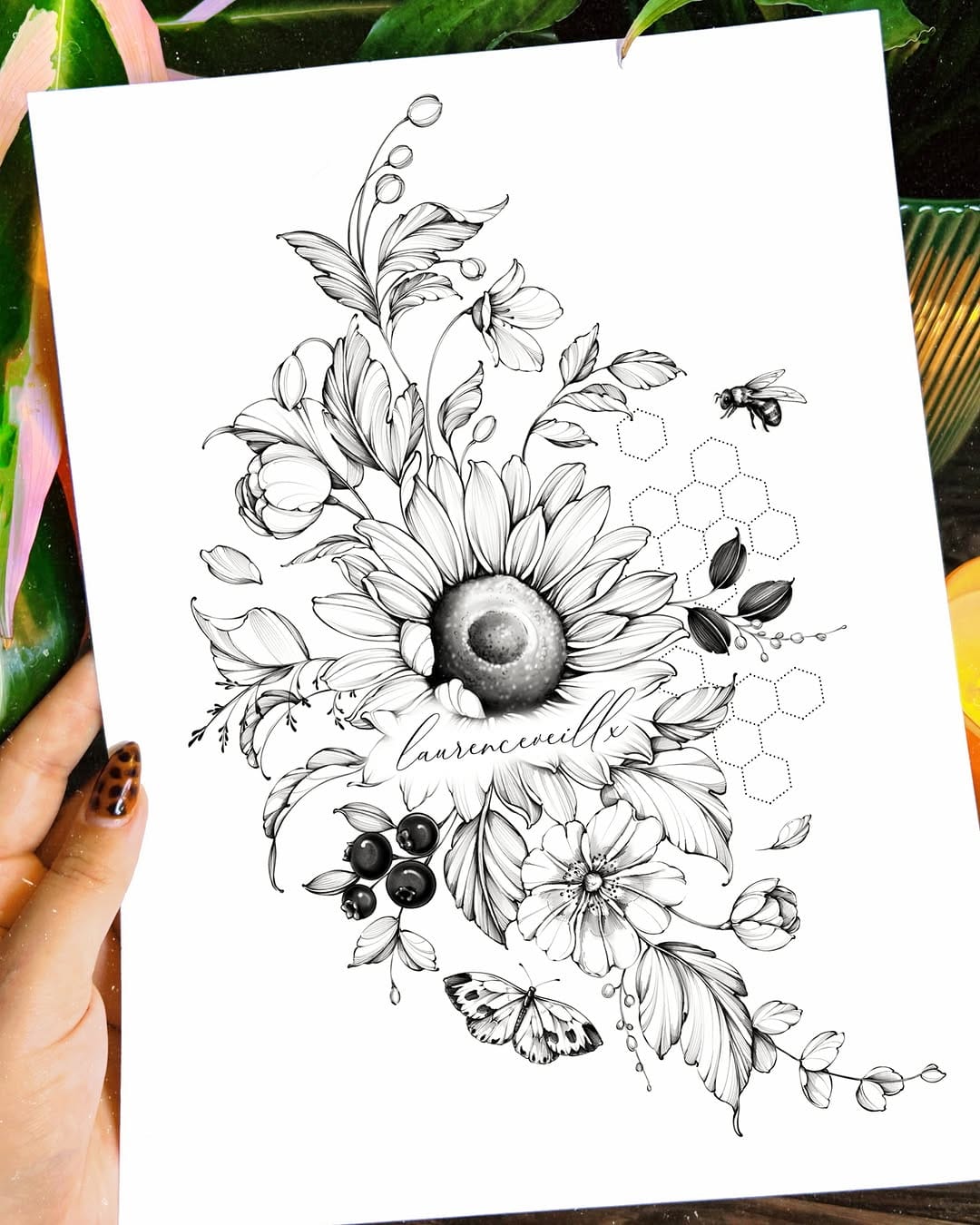 Post 4 by 𝕷𝖆𝖚𝖗𝖊𝖓𝖈𝖊 | tattoo design artist 💫 on Instagram (carousel)