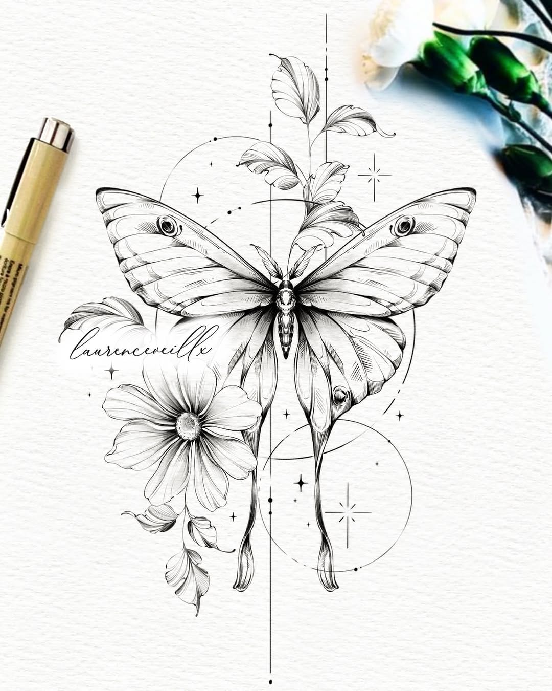 Post 8 by 𝕷𝖆𝖚𝖗𝖊𝖓𝖈𝖊 | tattoo design artist 💫 on Instagram (image)
