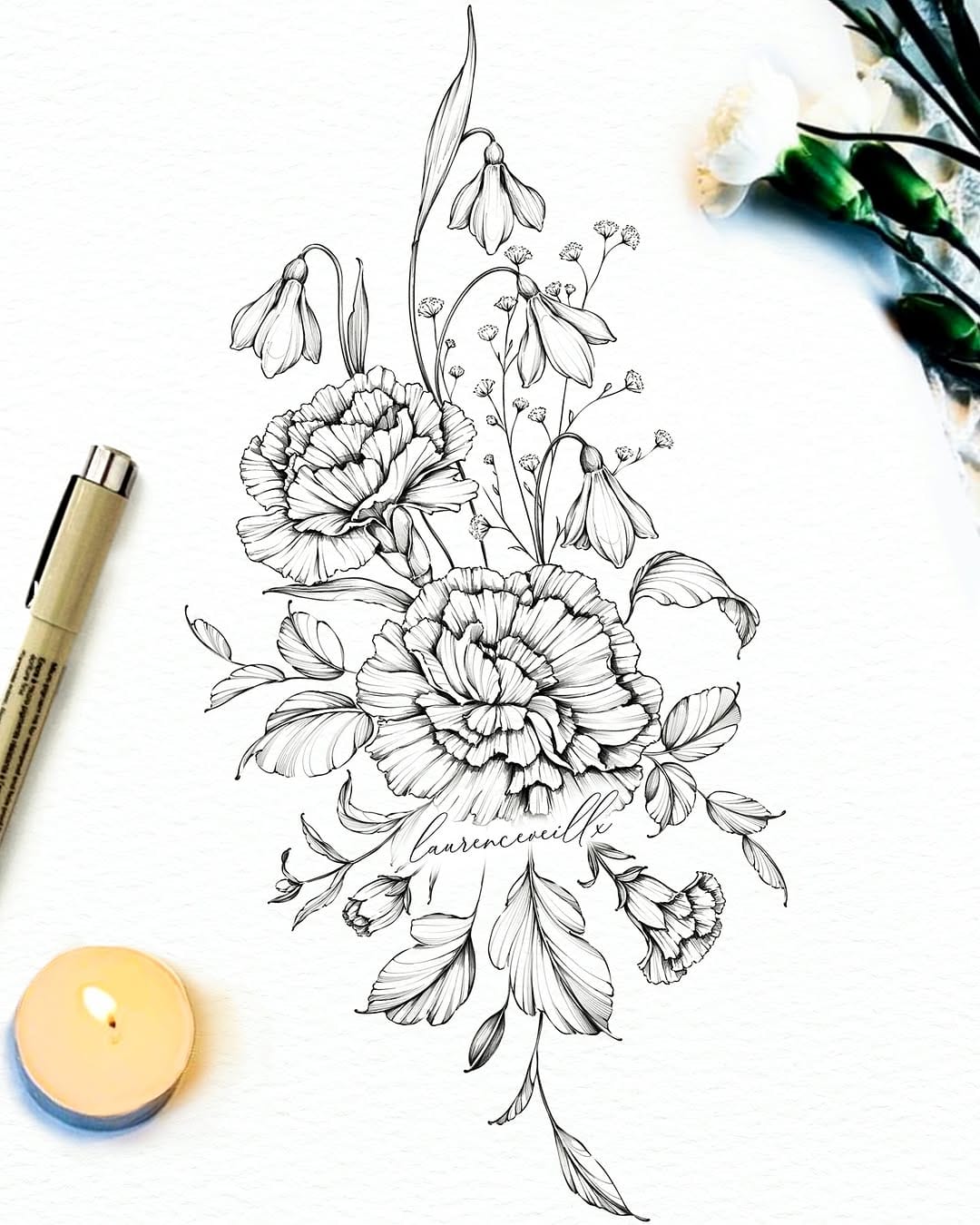 Post 5 by 𝕷𝖆𝖚𝖗𝖊𝖓𝖈𝖊 | tattoo design artist 💫 on Instagram (carousel)