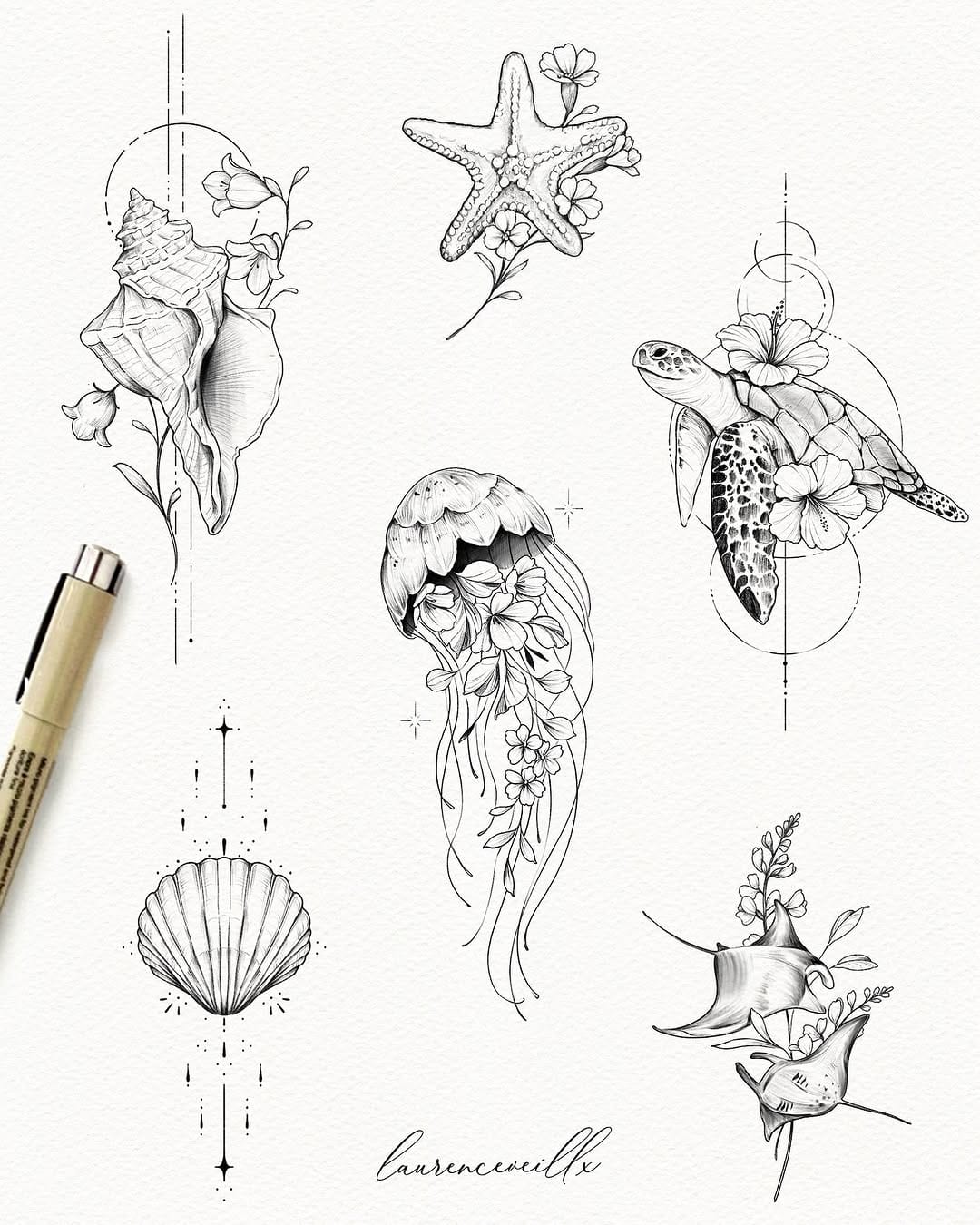 Post 9 by 𝕷𝖆𝖚𝖗𝖊𝖓𝖈𝖊 | tattoo design artist 💫 on Instagram (image)