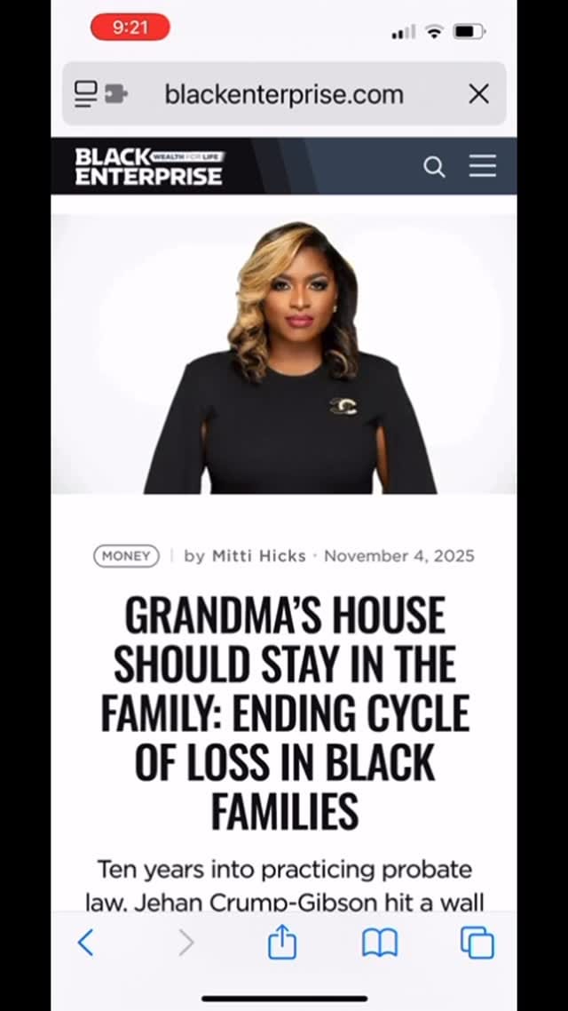 Post 8 by Jehan Crump-Gibson, Esq. on Instagram (video)