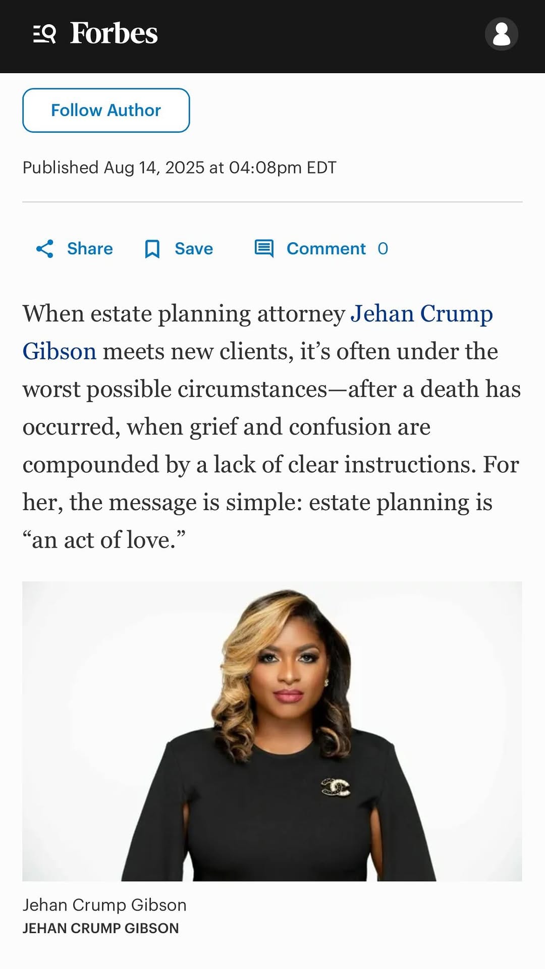 Post 9 by Jehan Crump-Gibson, Esq. on Instagram (video)