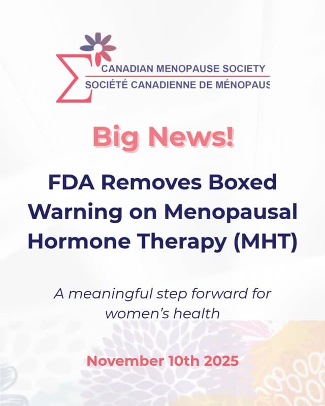 Post 5 by Canadian Menopause Society on Instagram (video)