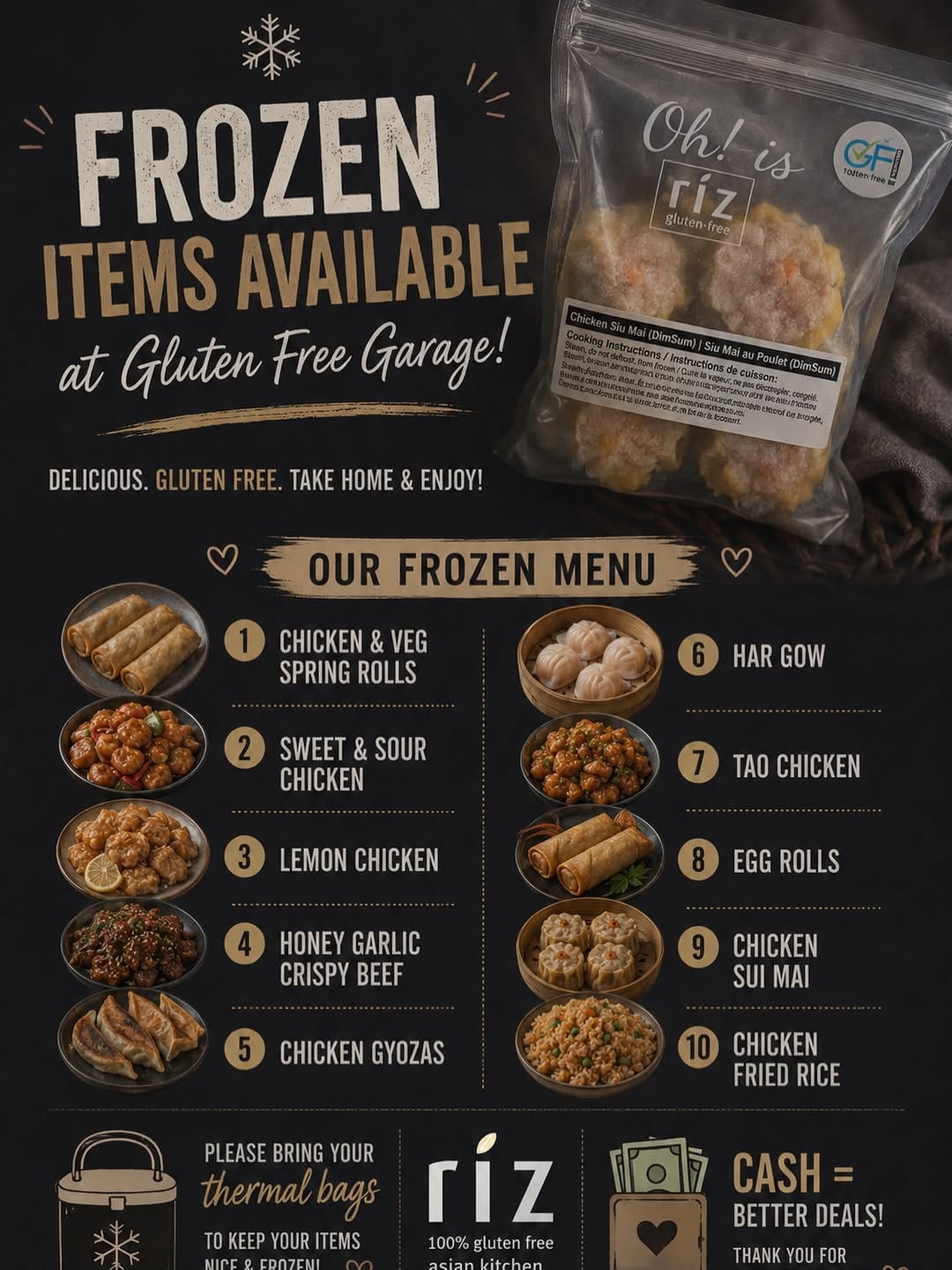 Post 5 by Riz Gluten-Free 100% Gluten-Free Asian Kitchen | Celiac Safe on Instagram (image)