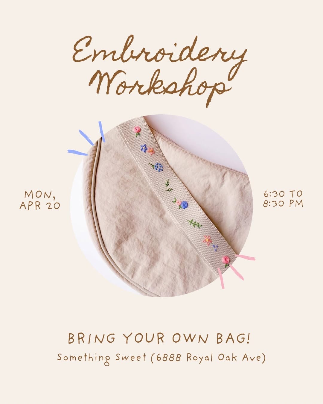 Post 4 by clara | hand embroidery | yvr workshops & events on Instagram (carousel)