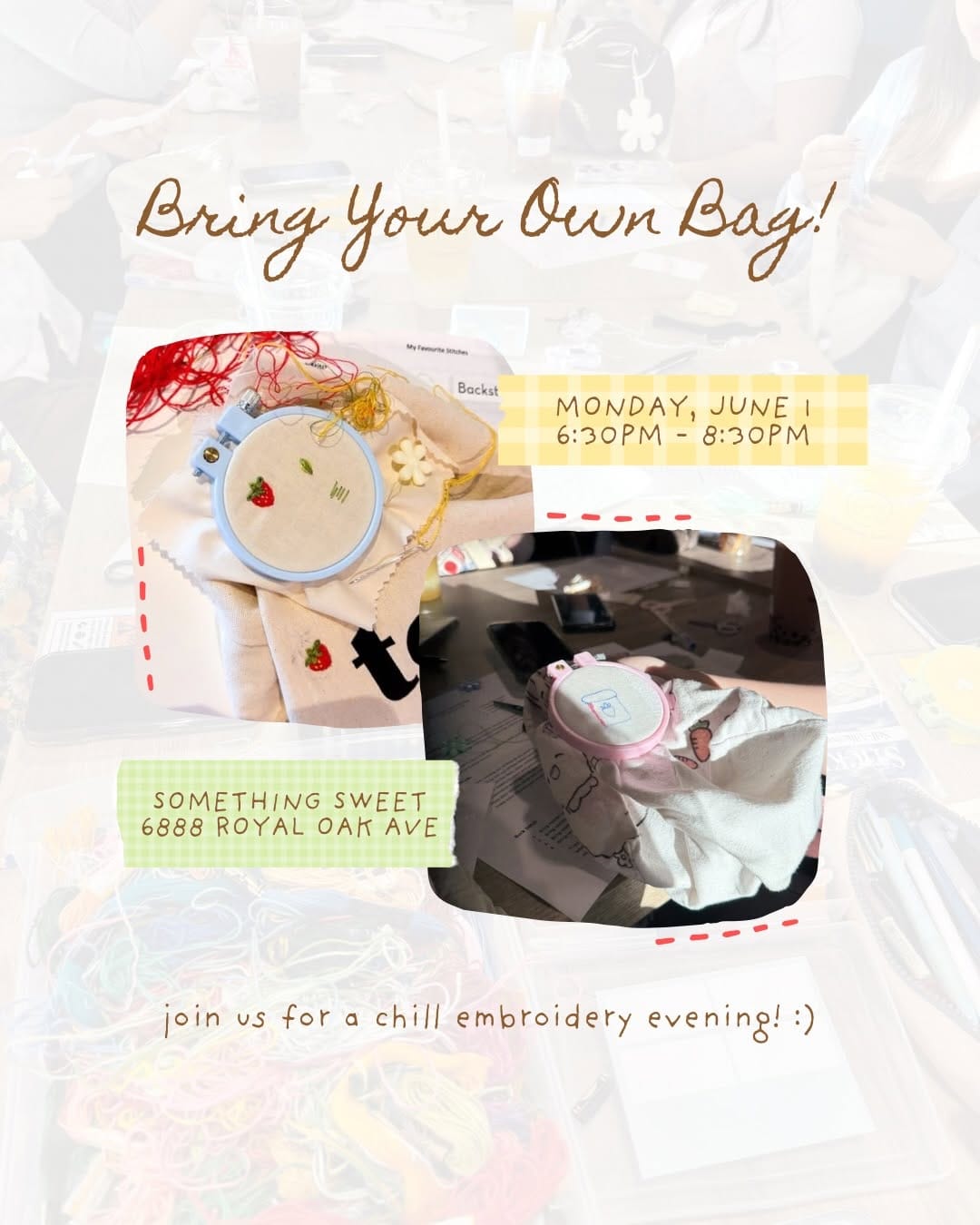 Post 1 by clara | hand embroidery | yvr workshops & events on Instagram (carousel)
