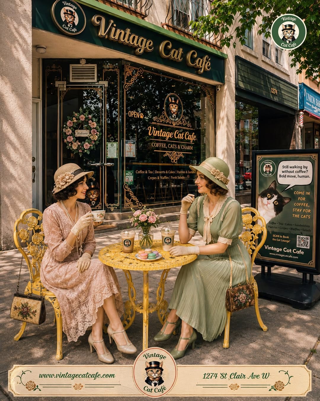 Post 4 by Vintage Cat Cafe on Instagram (image)