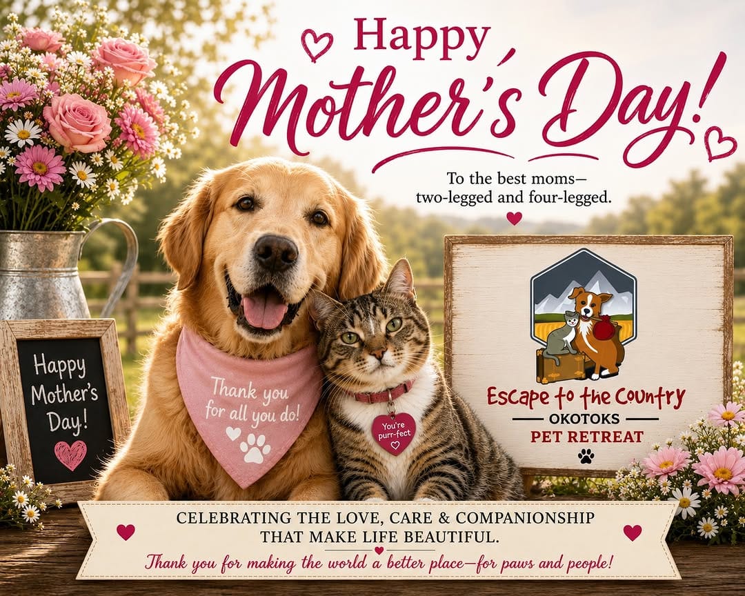 Post 8 by Escape to the Country | Okotoks Kennels on Instagram (image)