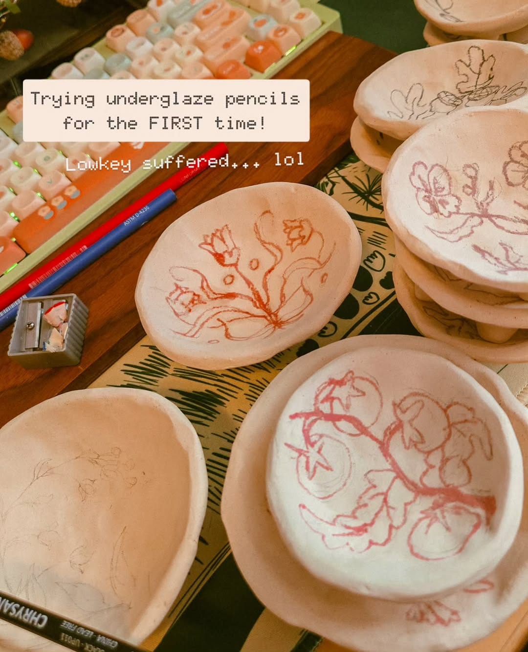 Post 3 by kristina | ceramic and polymer clay artist ✨️🍎🐛🌱 on Instagram (carousel)