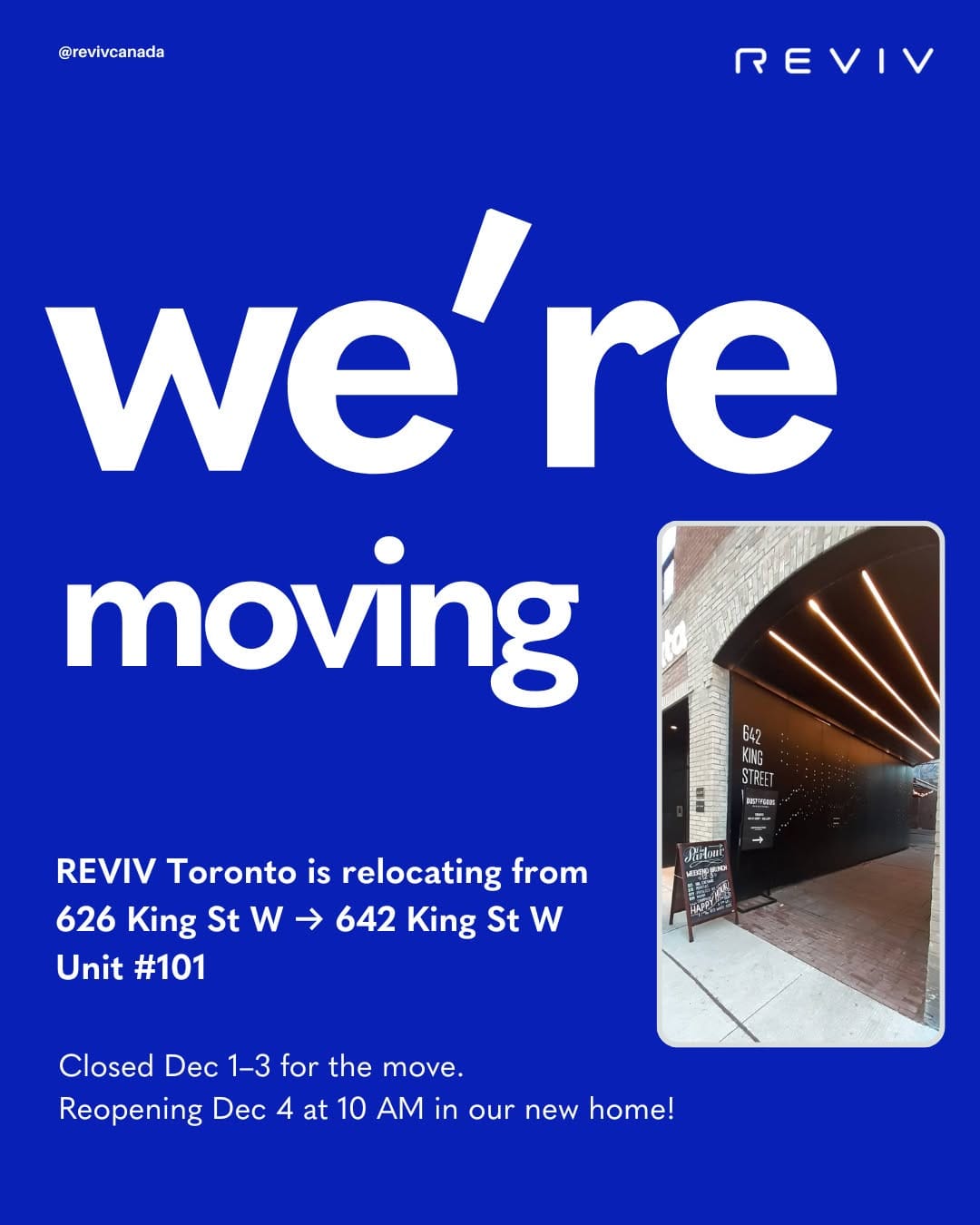Post 8 by REVIV Canada on Instagram (image)