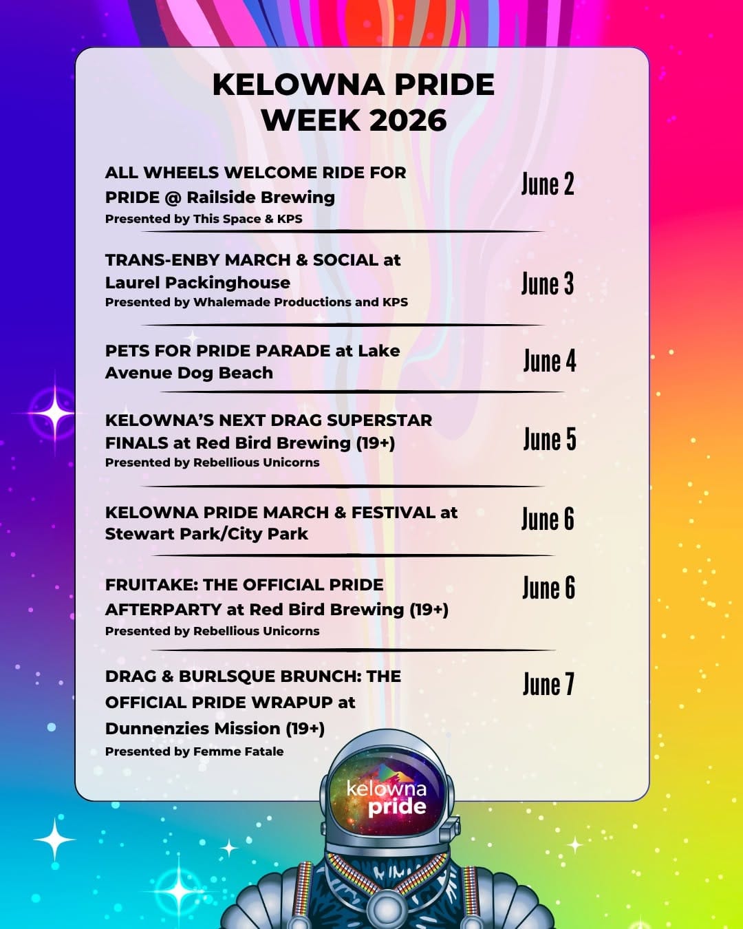 Post 9 by Kelowna Pride on Instagram (carousel)