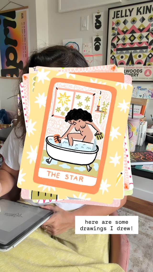 Post 6 by leeandra cianci • illustration on Instagram (video)
