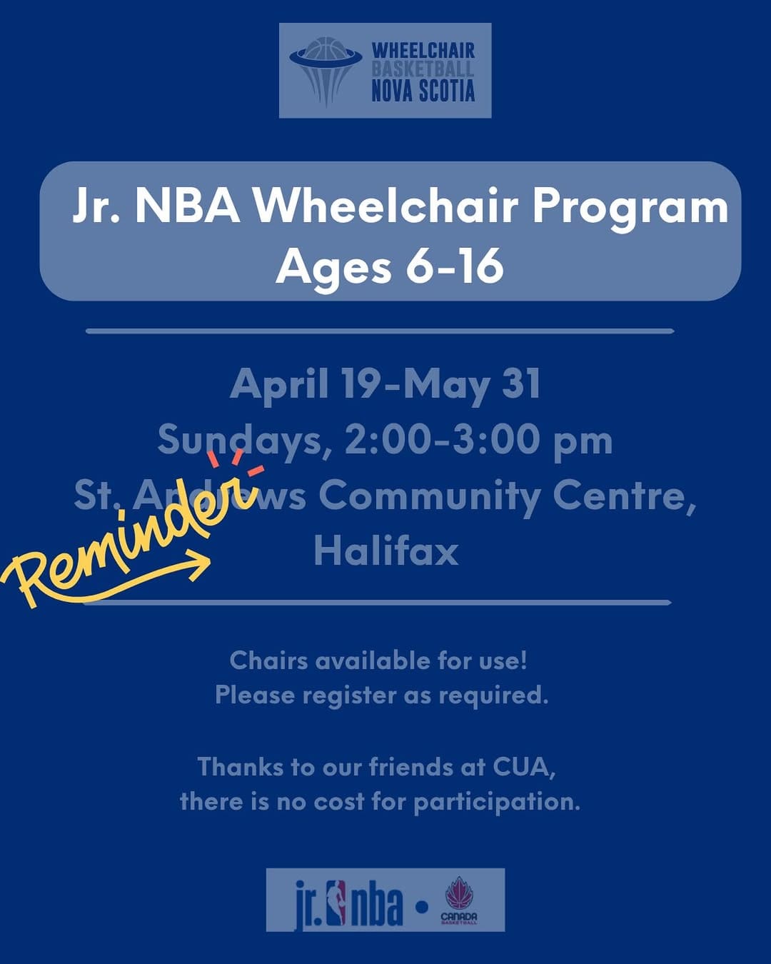 Post 8 by Basketball Nova Scotia on Instagram (image)