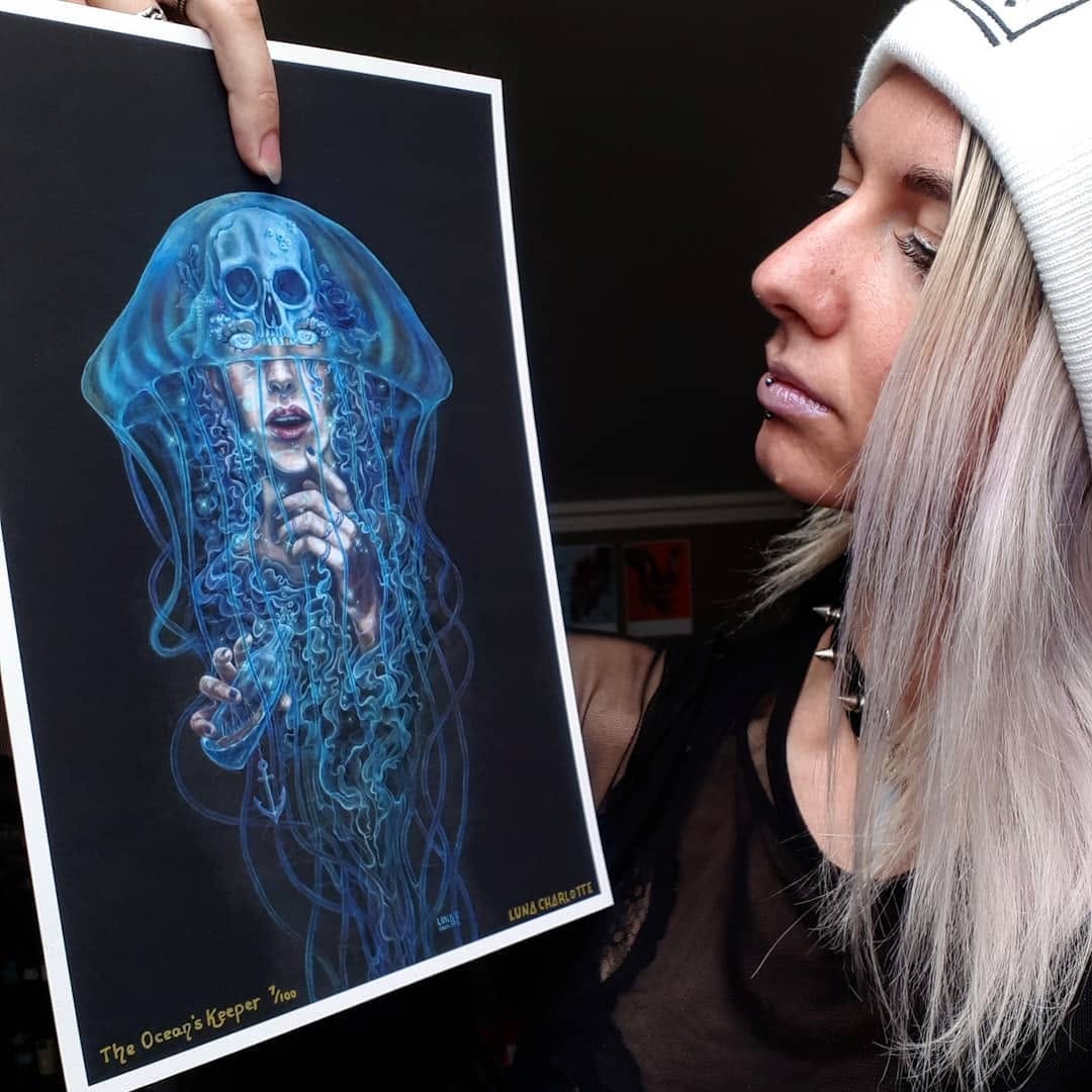 Post 10 by Luna Charlotte Art on Instagram (carousel)