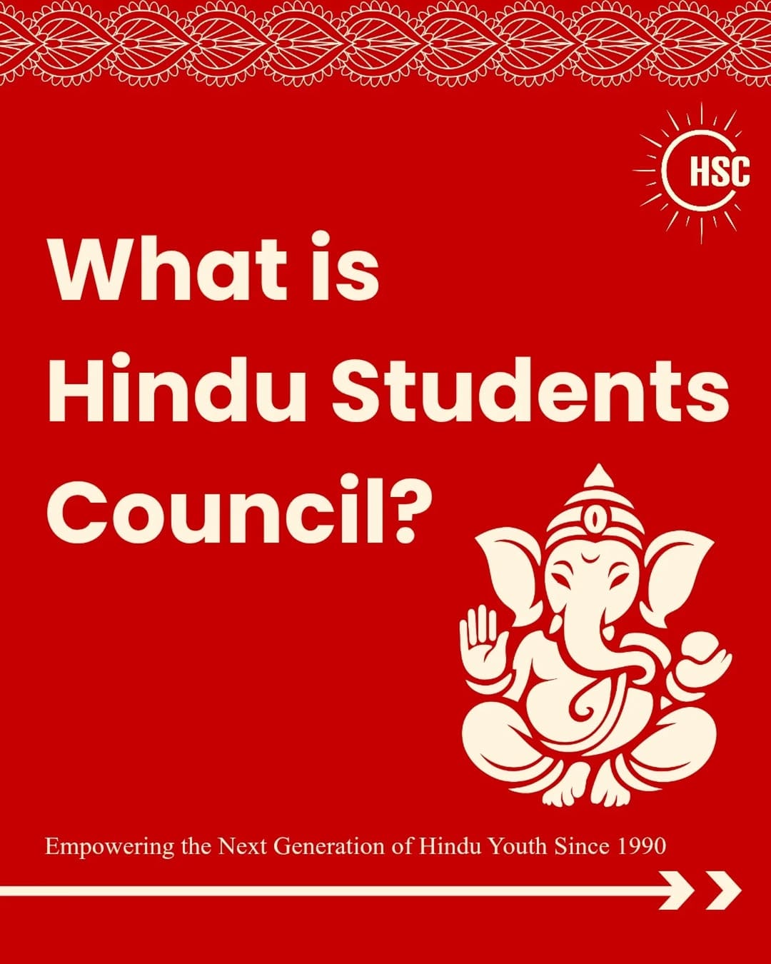 Post 8 by Hindu Students Council on Instagram (carousel)