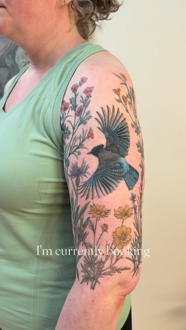 Post 3 by Fer | Vancouver botanical tattoo artist on Instagram (video)