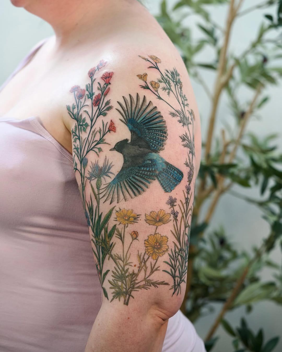 Post 9 by Fer | Vancouver botanical tattoo artist on Instagram (carousel)