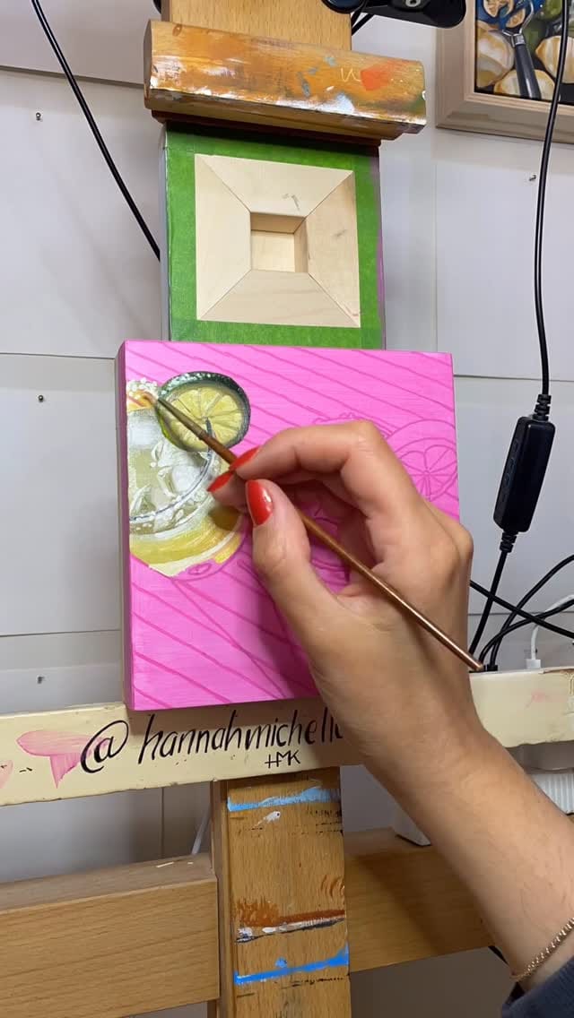 Post 1 by HANNAH KILBY ▪️ Vibrant food and landscape paintings on Instagram (video)