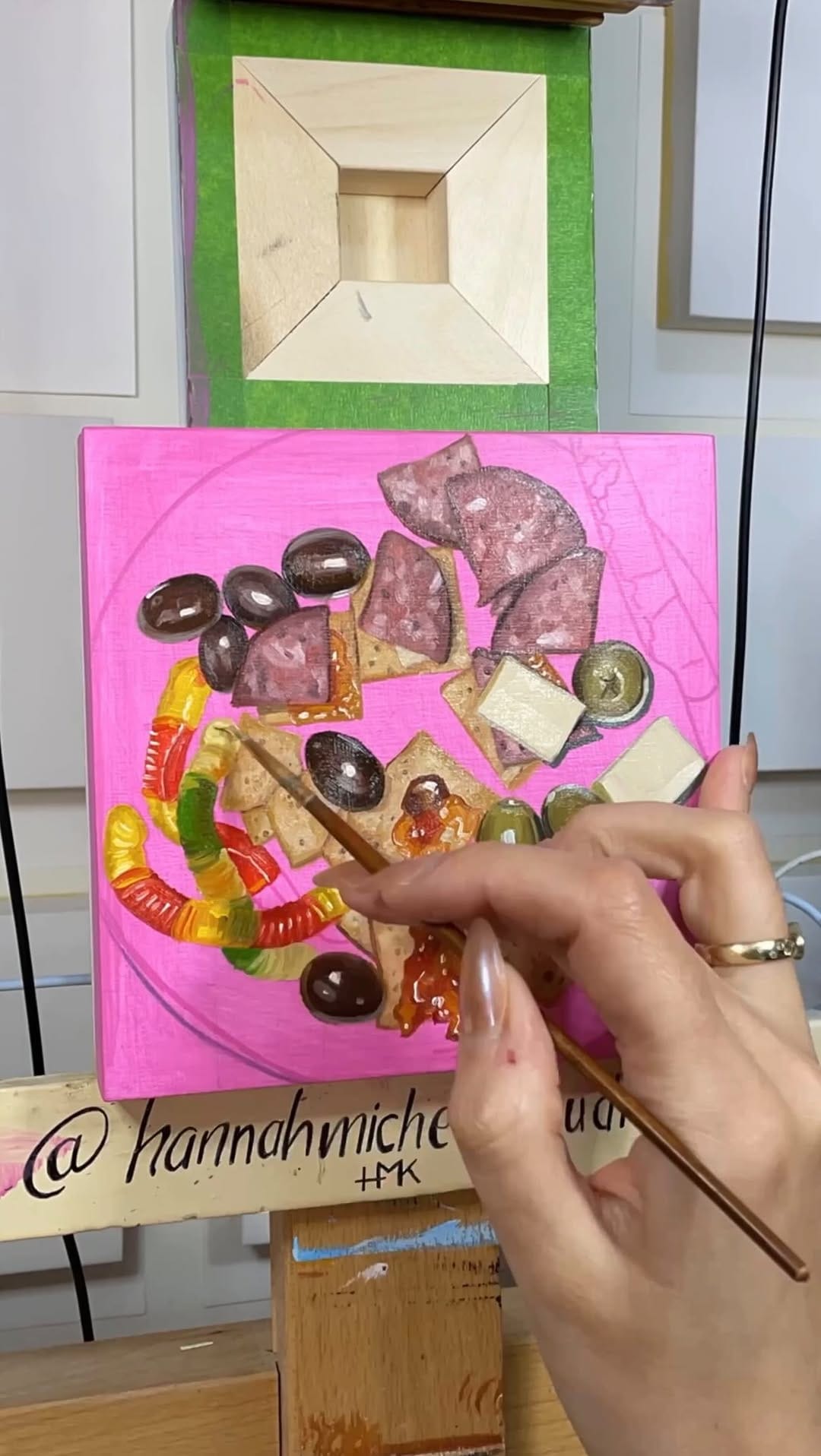 Post 4 by HANNAH KILBY ▪️ Vibrant food and landscape paintings on Instagram (video)