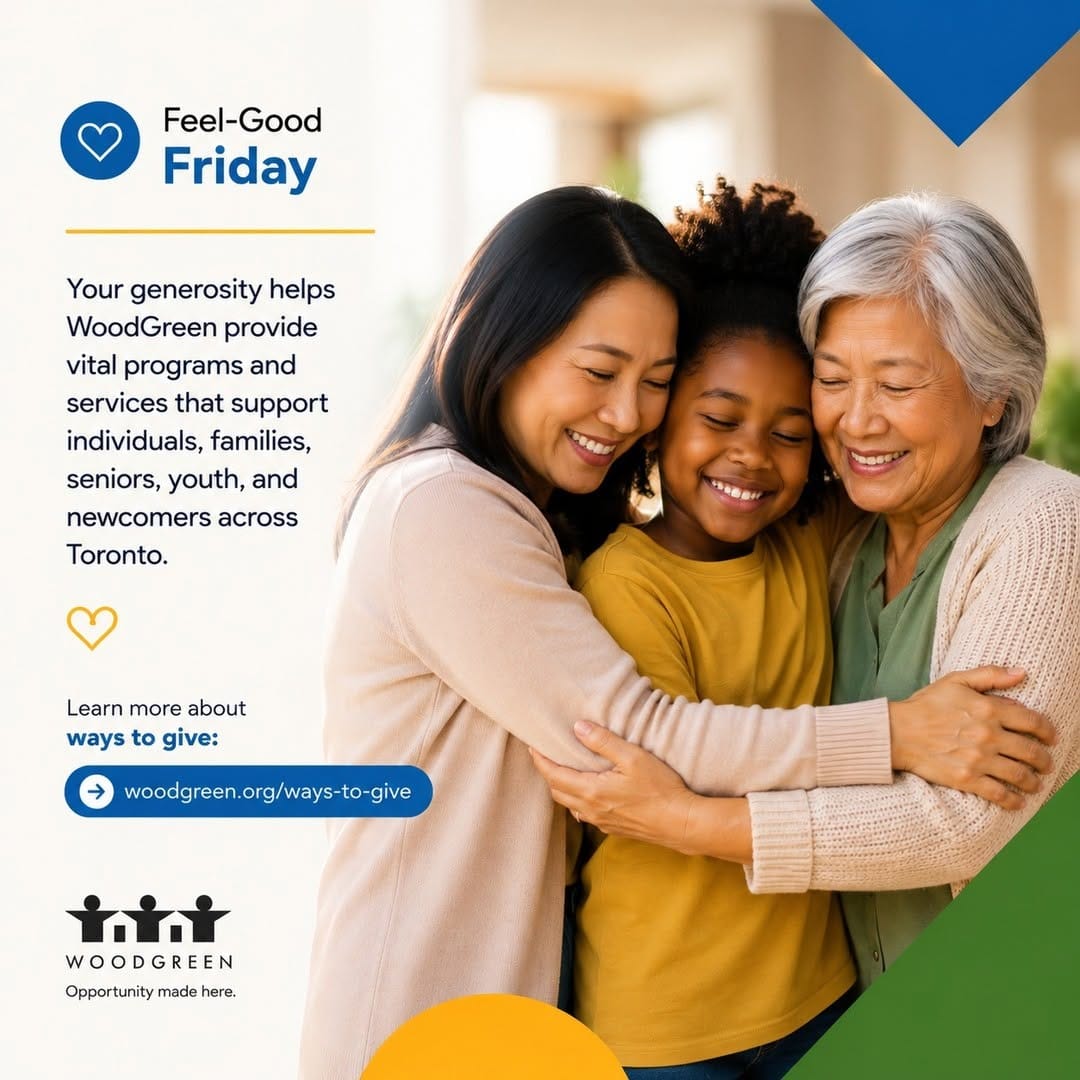 Post 3 by WoodGreen Community Services on Instagram (image)