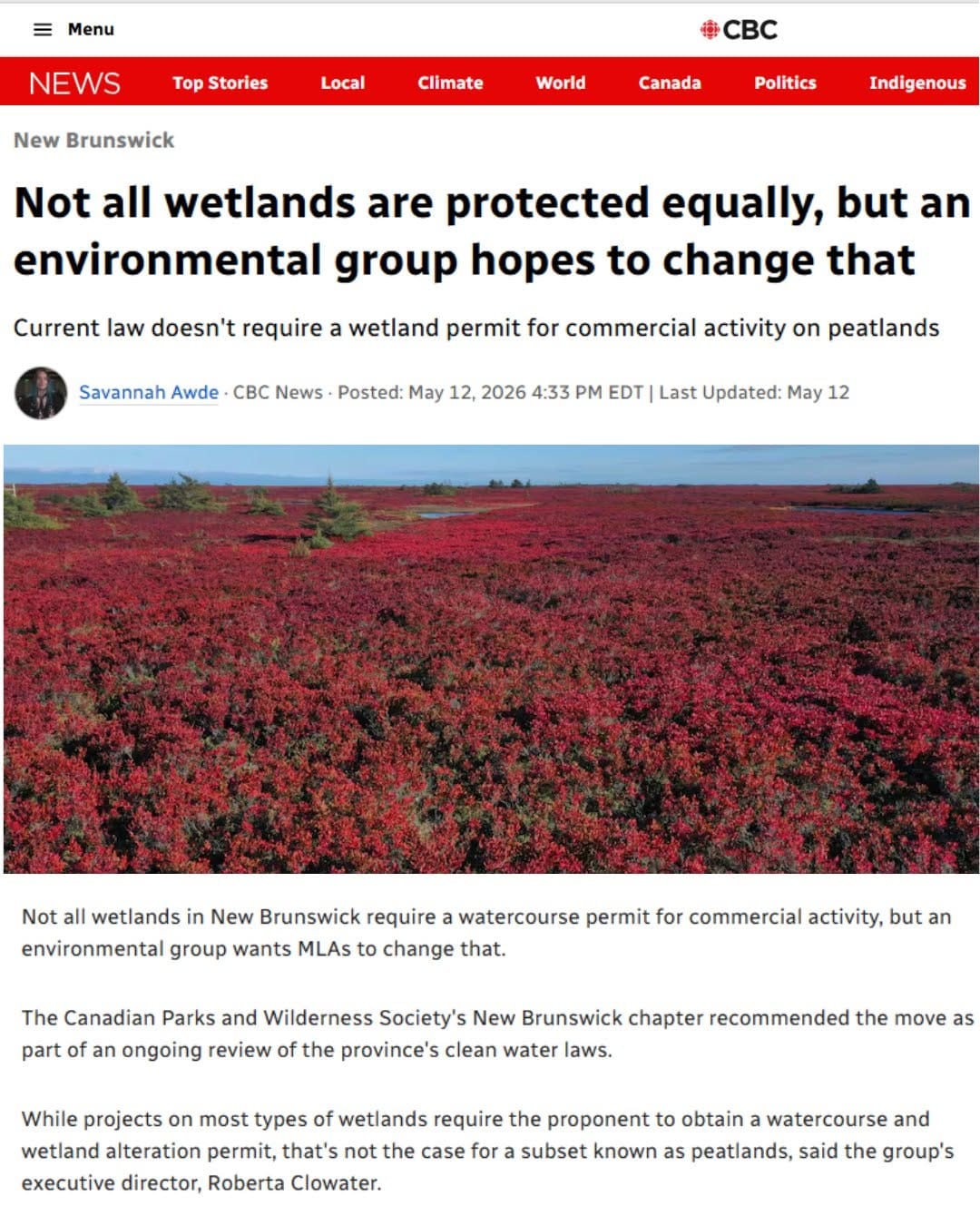 Post 1 by CPAWS • SNAP Canada on Instagram (image)