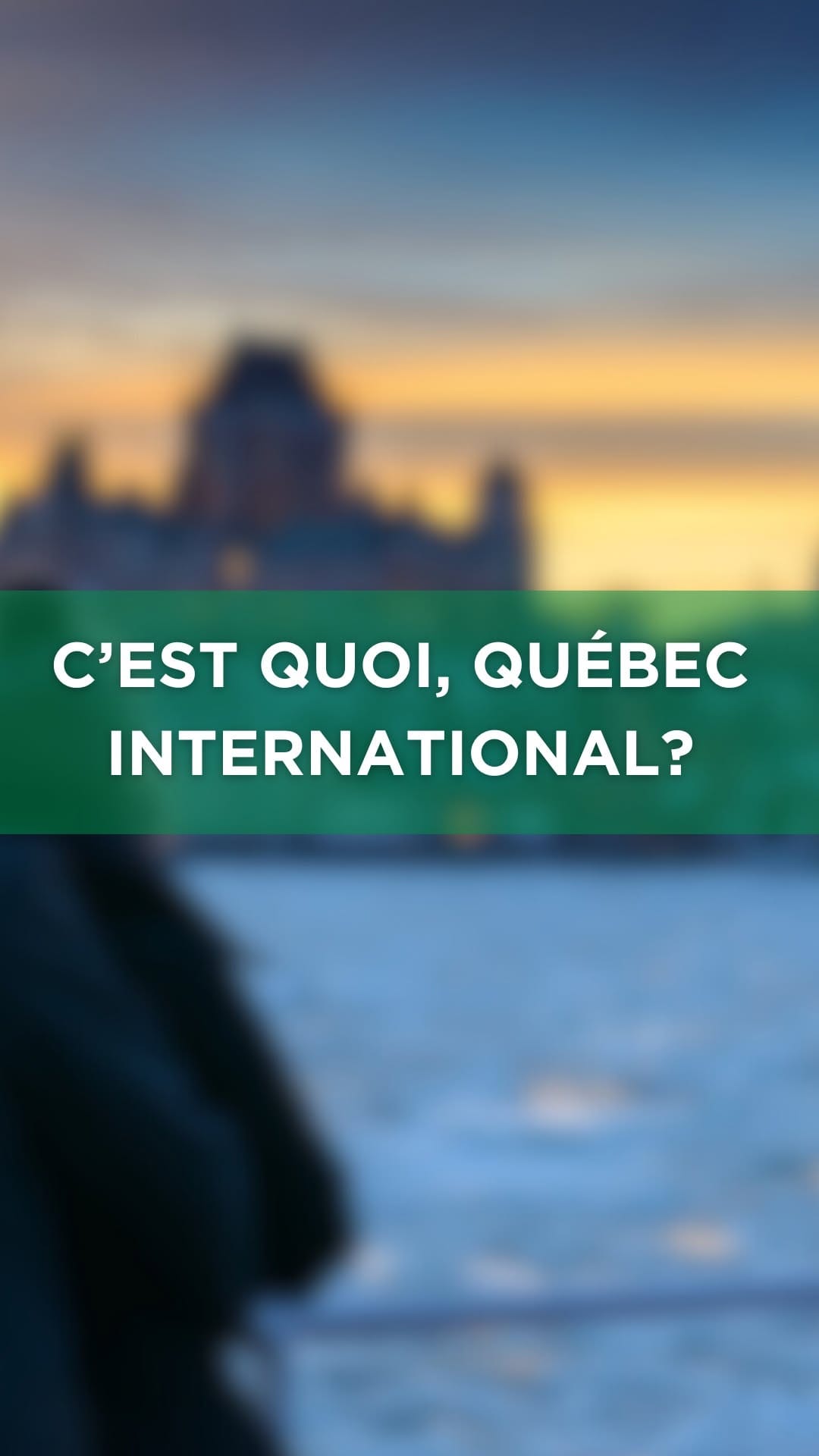 Post 10 by Québec International on Instagram (video)