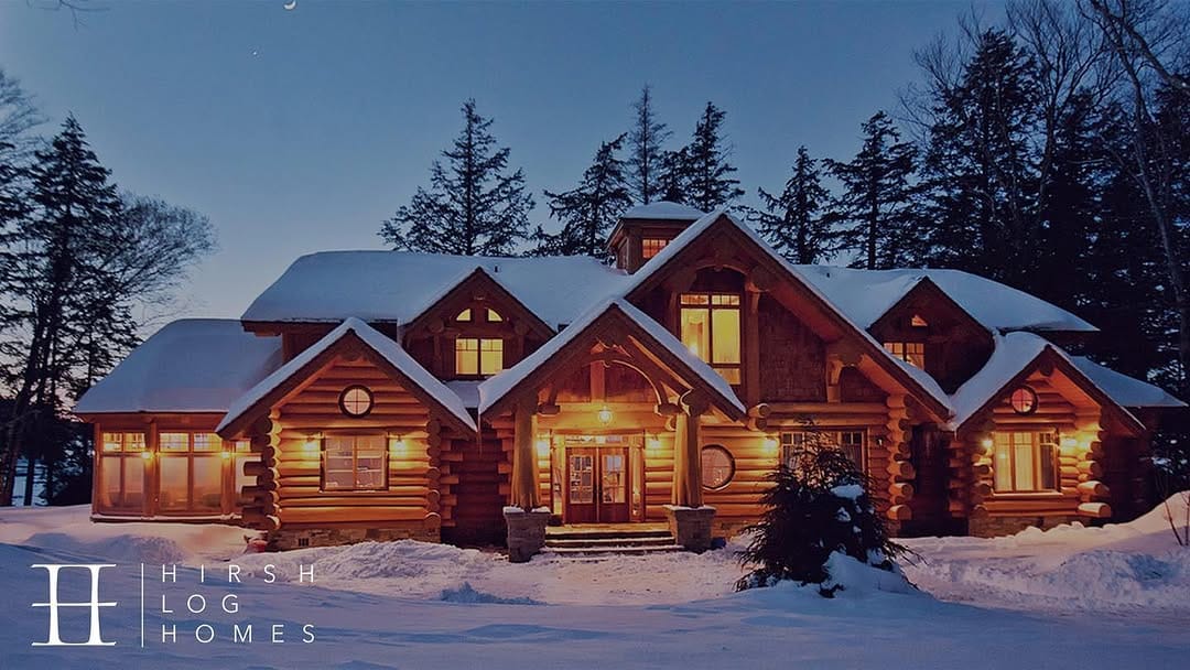Post 9 by Hirsh Log Homes on Instagram (image)