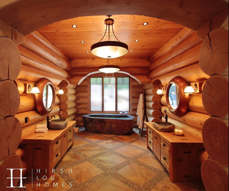 Post 3 by Hirsh Log Homes on Instagram (image)