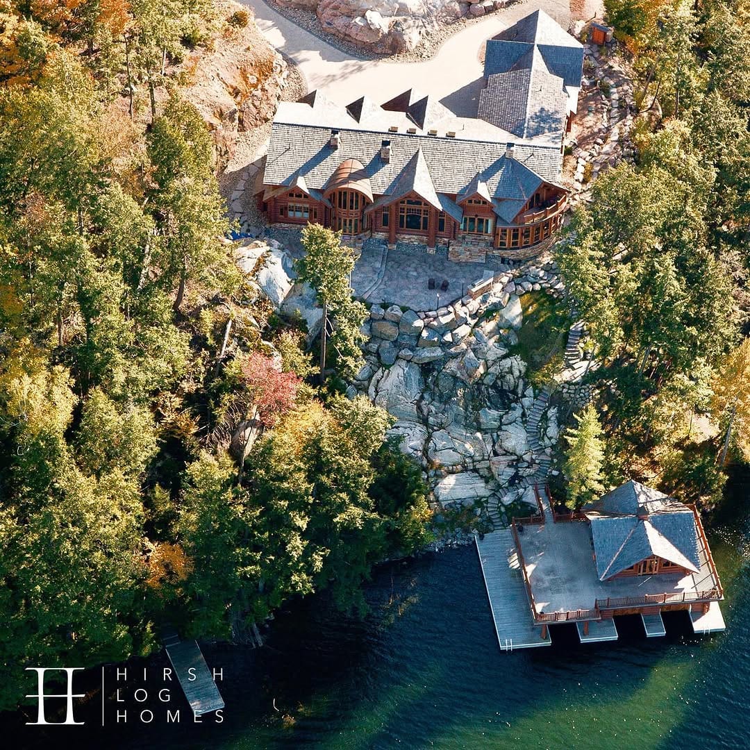 Post 5 by Hirsh Log Homes on Instagram (image)