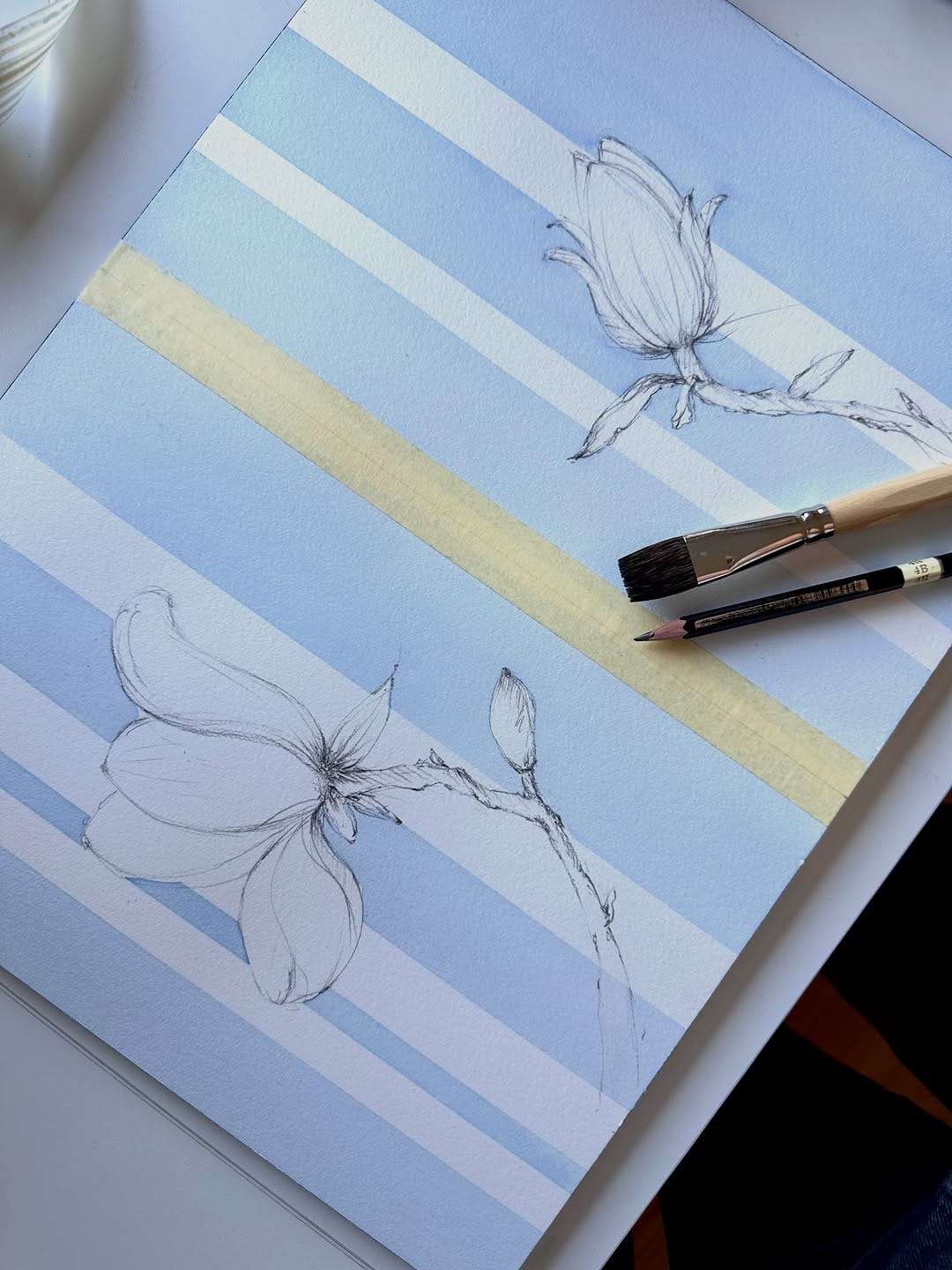 Post 10 by Agata | Artist | Floral watercolor art on Instagram (image)