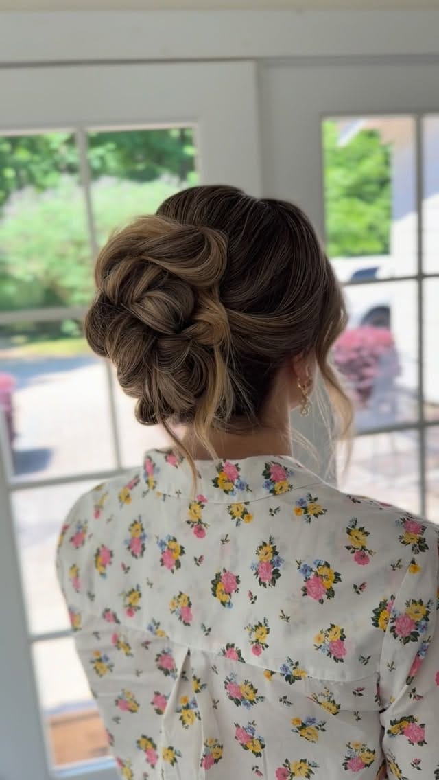 Post 4 by Haley • NC Bridal & Special Occasion Hair & Tutorials on Instagram (video)