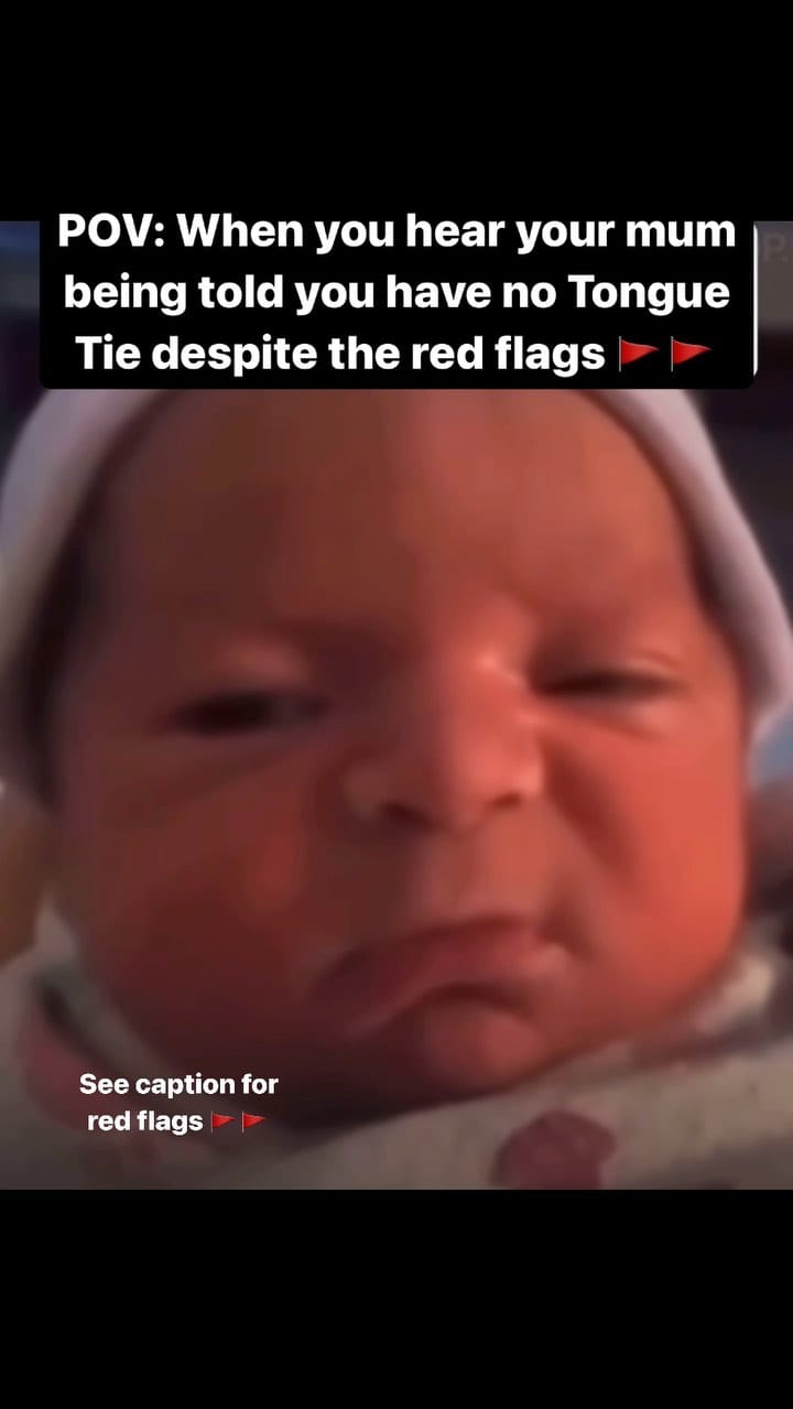 Post 6 by Samantha Tanak •Tongue Tie Specialist Midwife on Instagram (video)