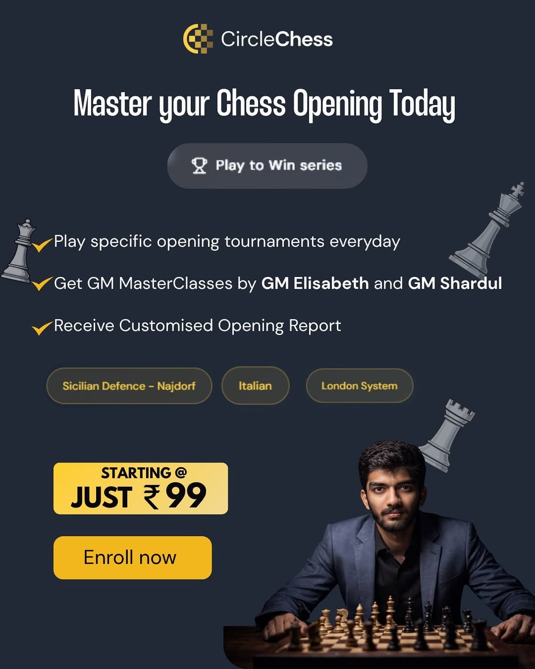Post 6 by CircleChess on Instagram (image)