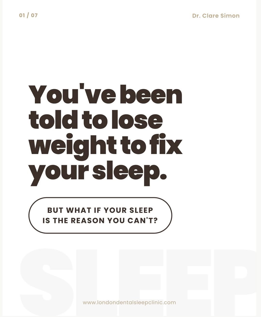 Post 2 by Dr. Clare Simon | Dental sleep medicine on Instagram (carousel)