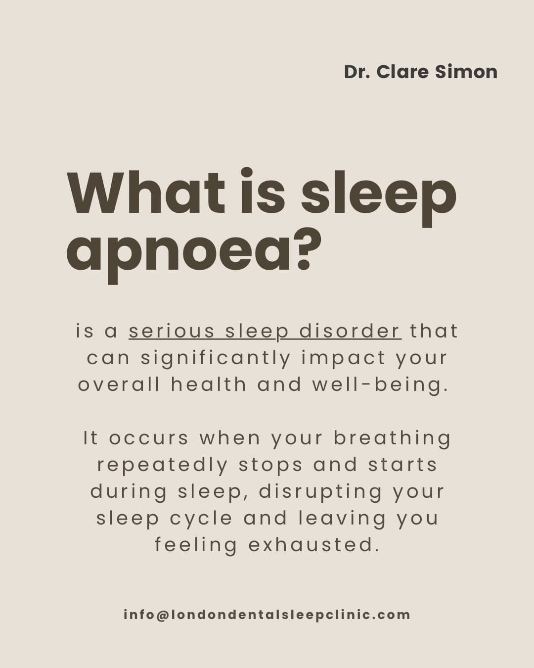 Post 9 by Dr. Clare Simon | Dental sleep medicine on Instagram (carousel)