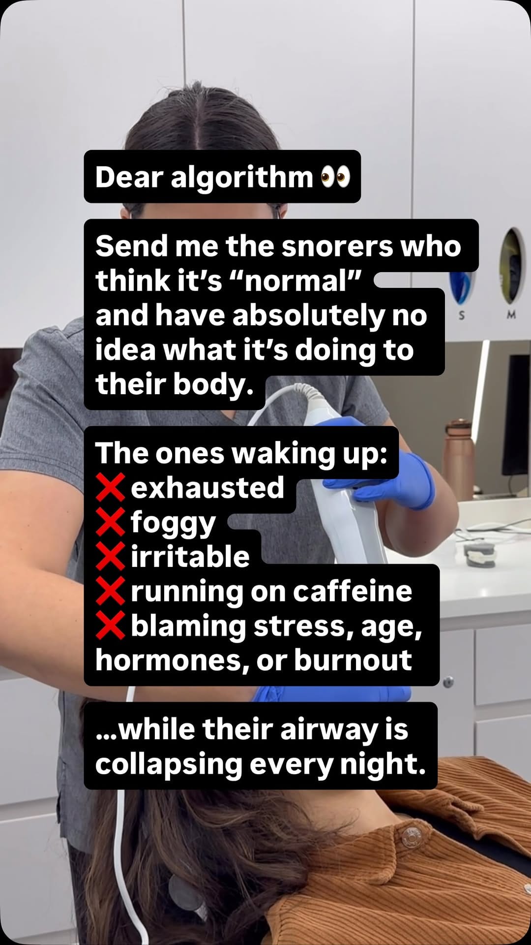 Post 3 by Dr. Clare Simon | Dental sleep medicine on Instagram (video)