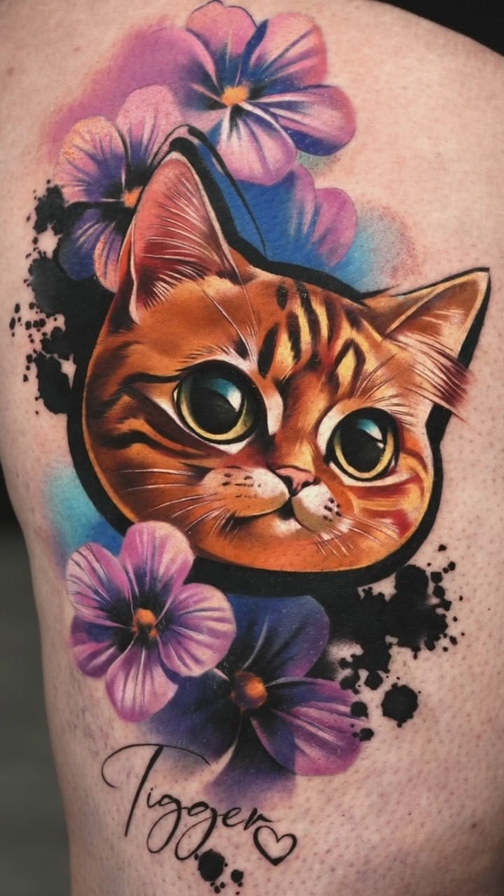 Post 8 by Silvia ~ colorful tattoos on Instagram (video)