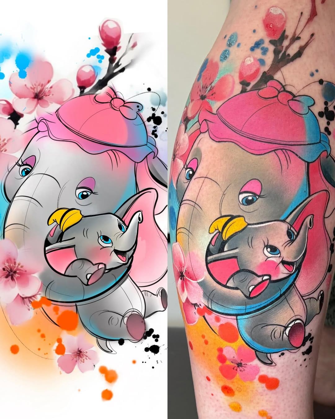 Post 3 by Silvia ~ colorful tattoos on Instagram (carousel)
