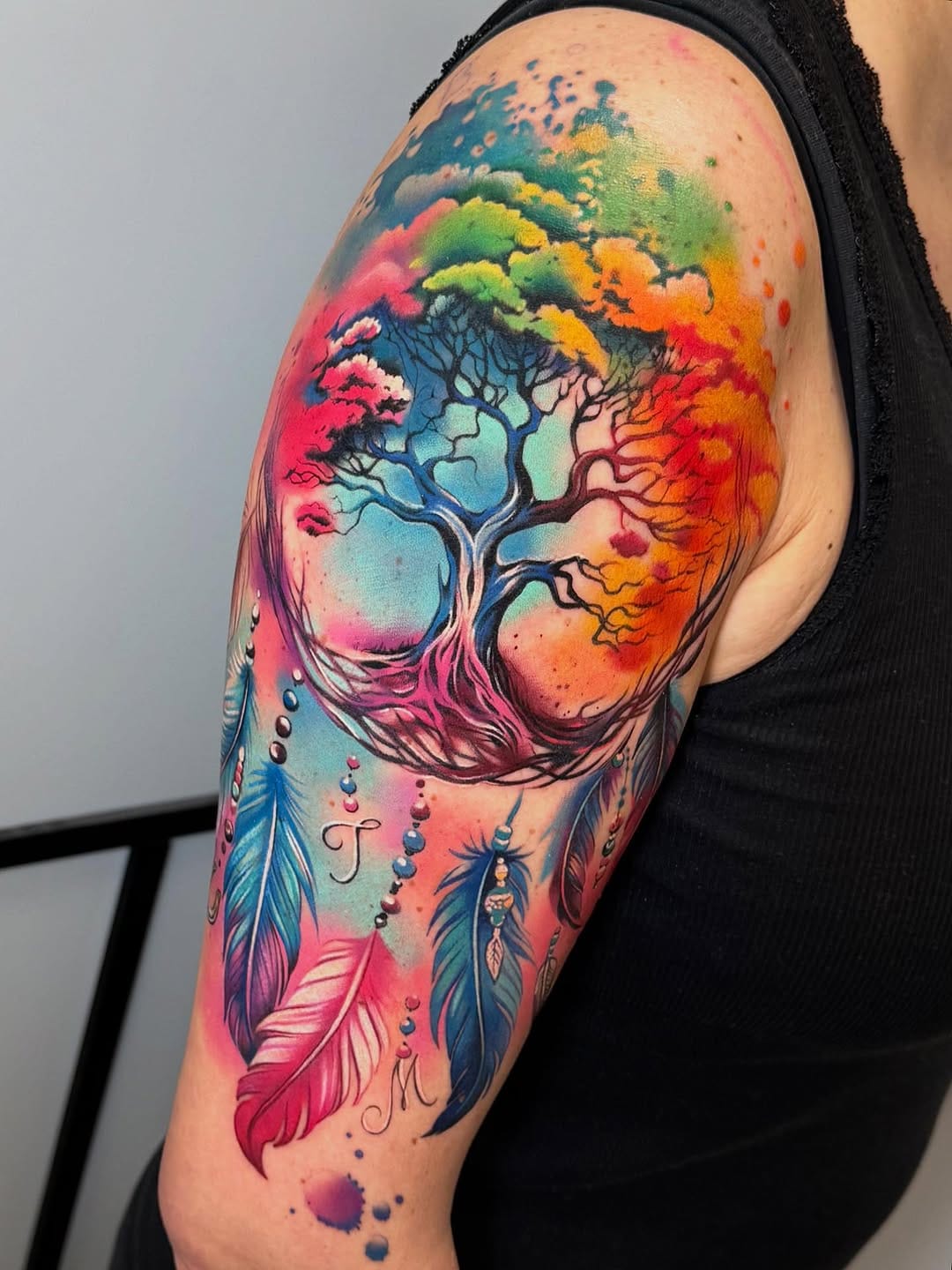 Post 5 by Silvia ~ colorful tattoos on Instagram (carousel)