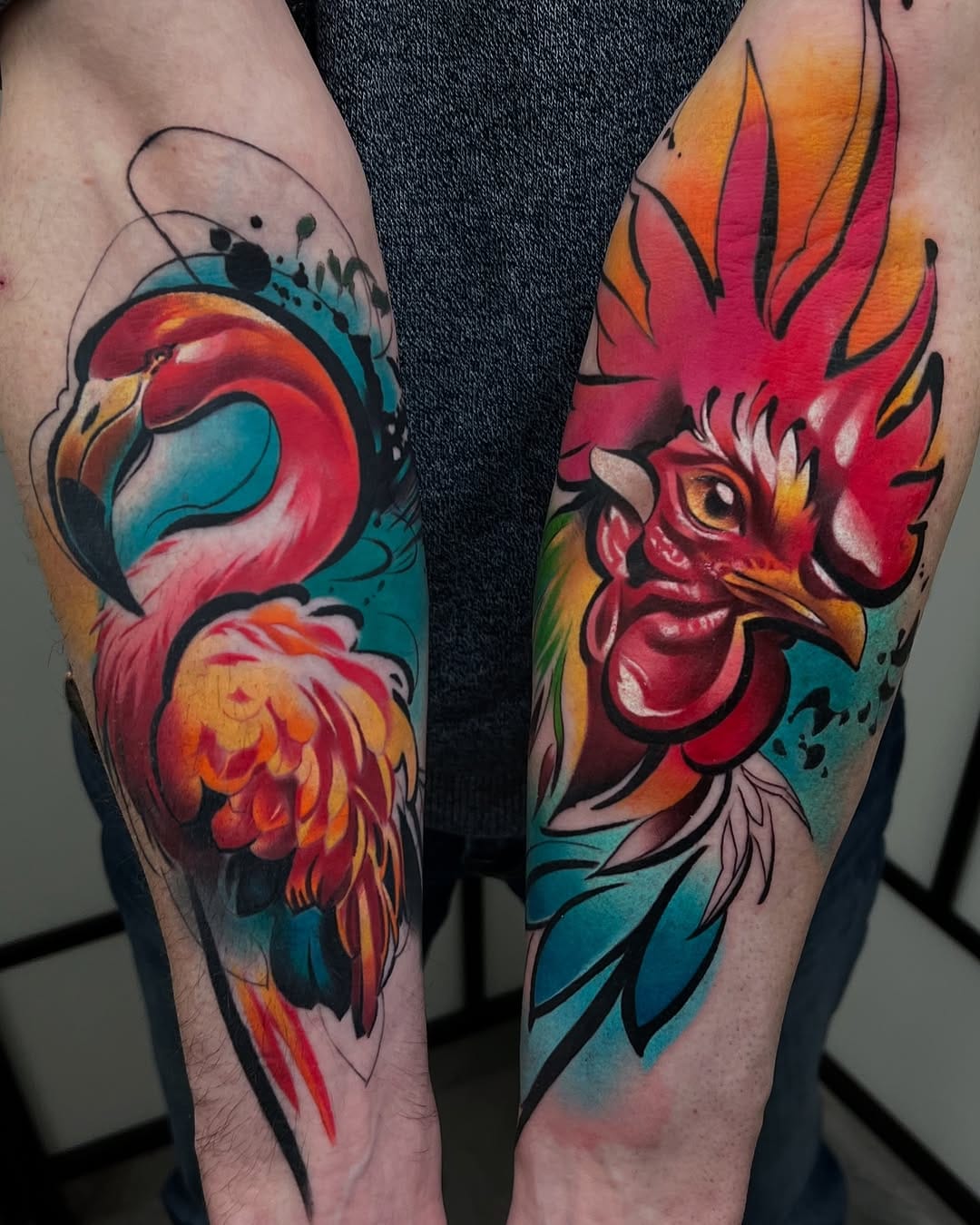 Post 9 by Silvia ~ colorful tattoos on Instagram (carousel)